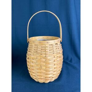 LONGABERGER OCTOBER BASKET 2000 Fields With Protector Handle Vintage